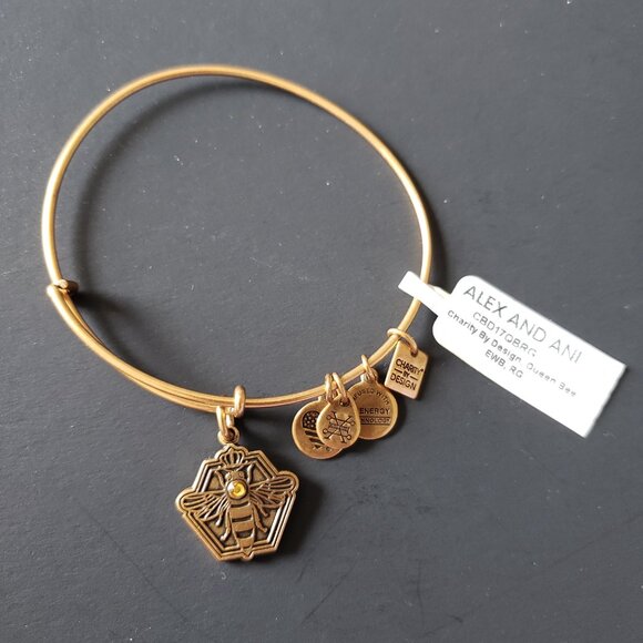Alex and Ani Queen Bee ๐ Swarovski Crystal Bangle 688 - Picture 2 of 5